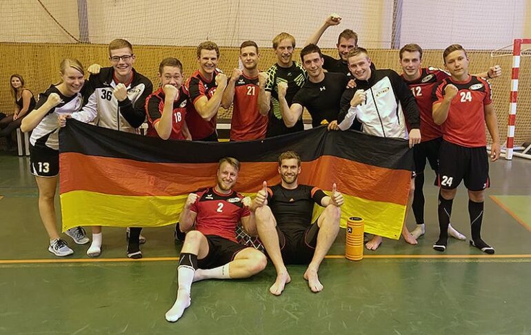 Große Freude im Deutschen Team nach dem Sieg gegen die Schweiz. (Foto: Joachim Fromm)
