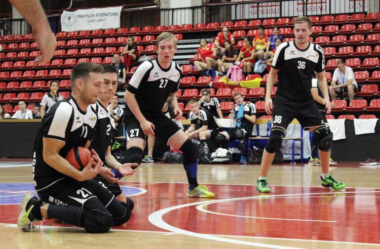 Luca van Noppen, Simon Zielke, Robin Schnippering und Jonas Winkhaus Spiel mit Spanien